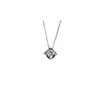 Collana Promesse Donna Venere in Oro bianco Diamante 0.01 Ct PPLW/0,01 - PPLW/0,01
